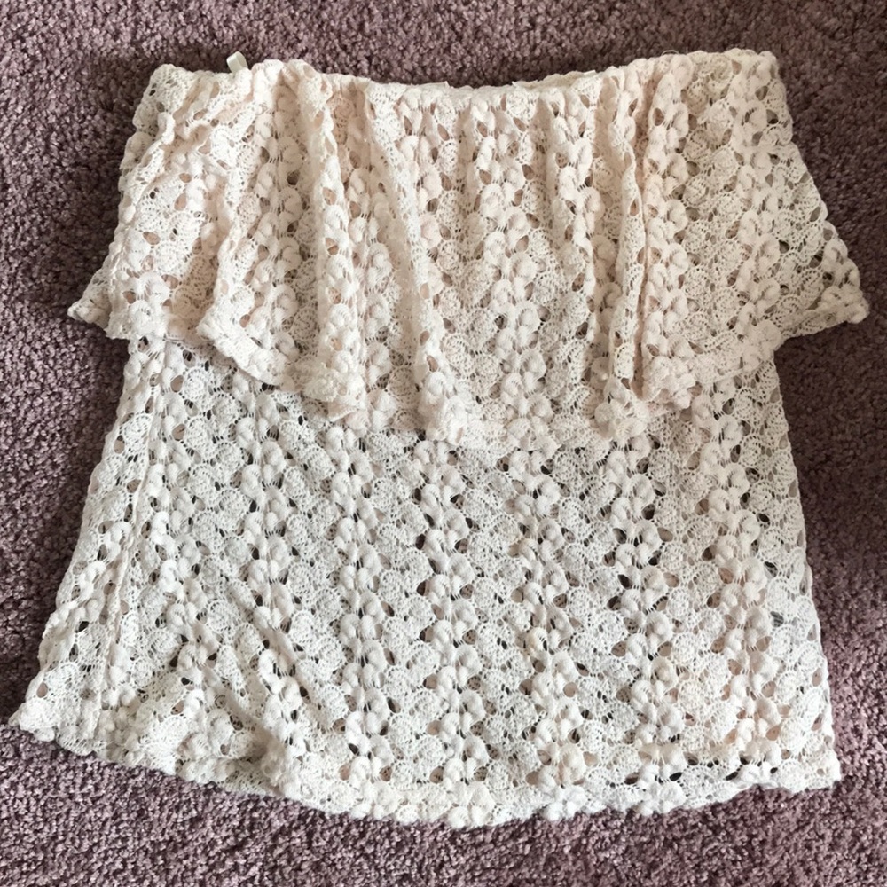 Crochet Flowy Pins and Needles Tube Top